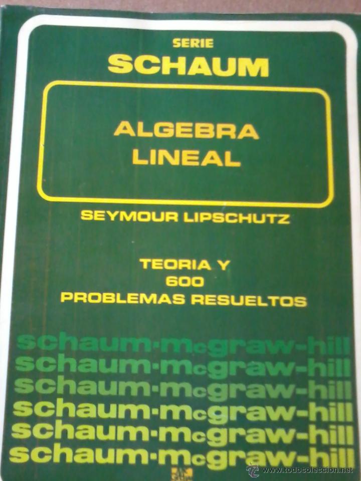 algebra lineal seymour lipschutz pdf